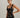 Black Floral Shirred Slip Maxi Dress