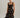 Black Floral Shirred Slip Maxi Dress
