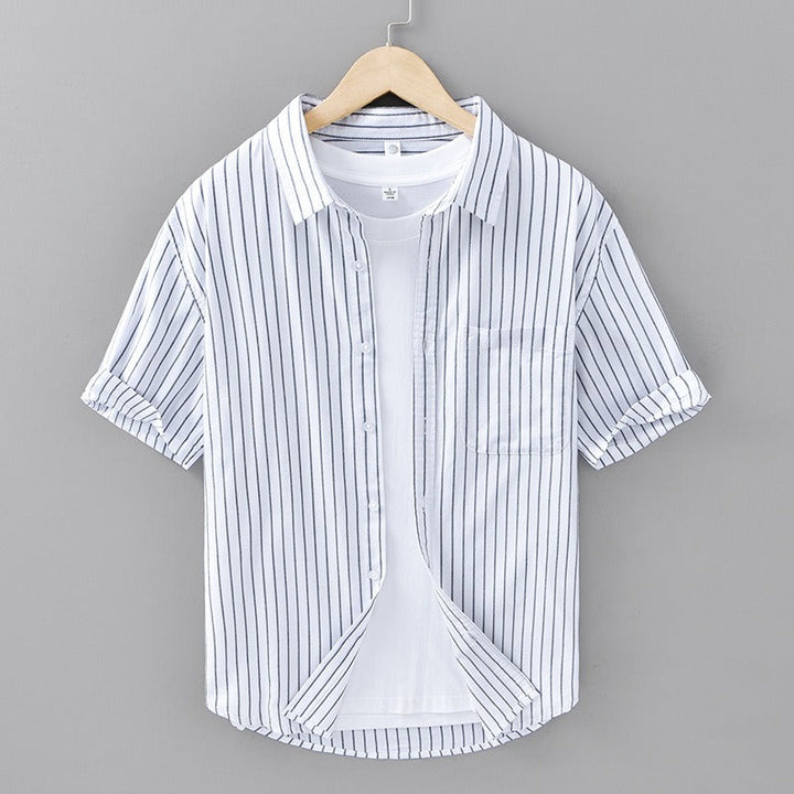 Serino Linen Striped Shirt