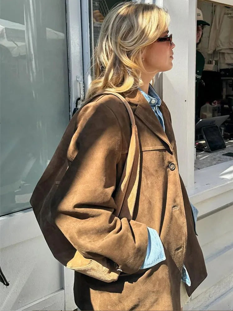 Hailey | Women's Oversized Suede Jacket