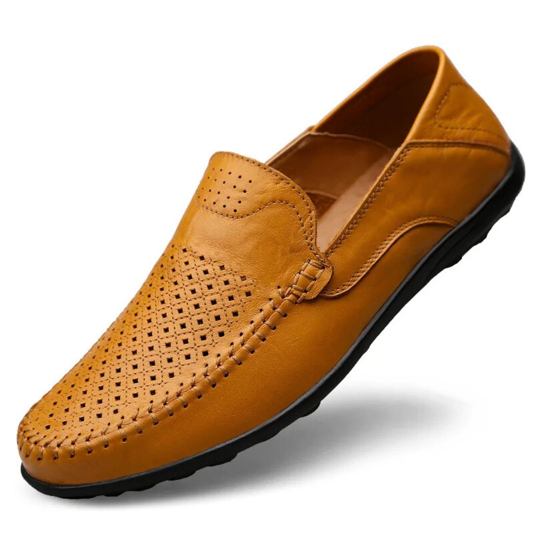 Genuine Leather "Air-Flow" Loafers