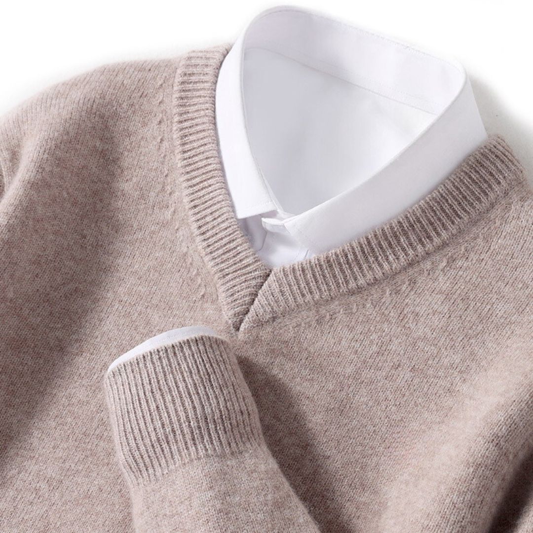 Olympia Merino V-Neck Sweater