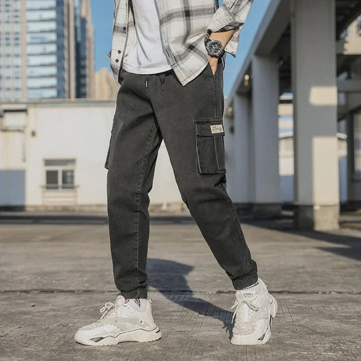 Utility Denim Joggers