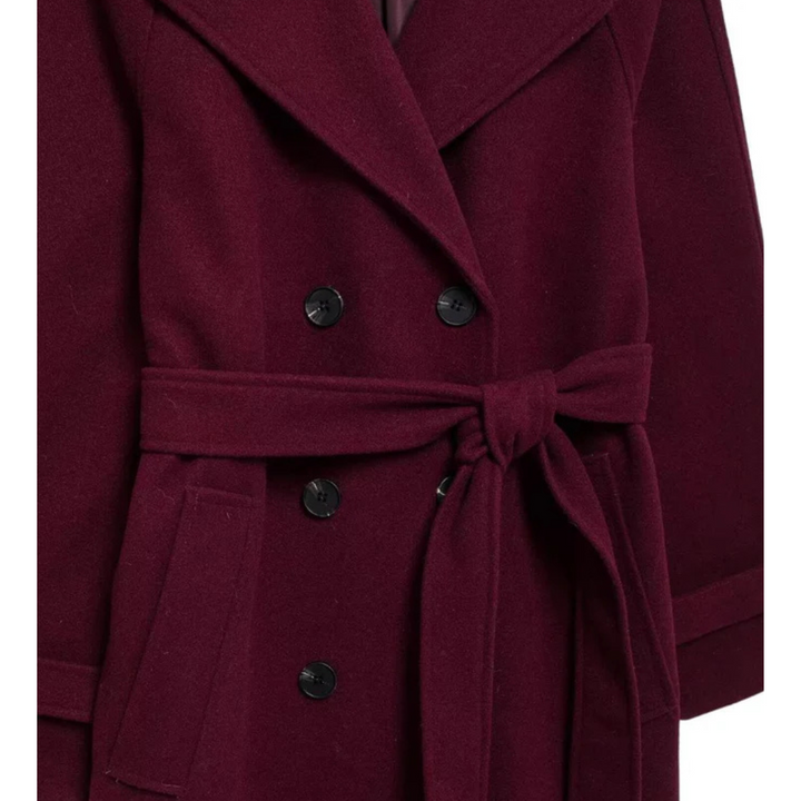 Zenaida | Classy Burgundy Coat