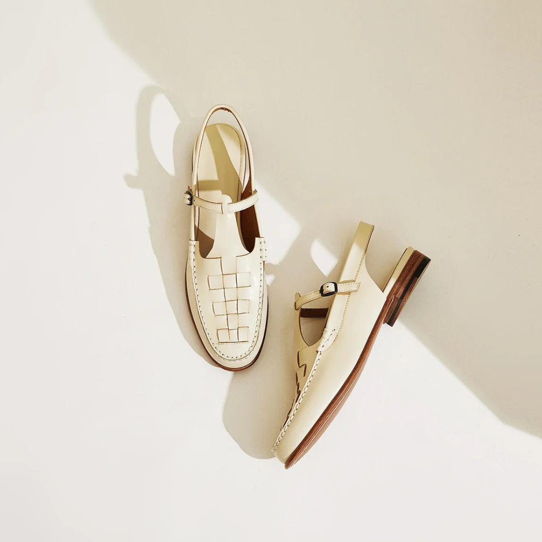 Florencia Woven Slingback Loafers