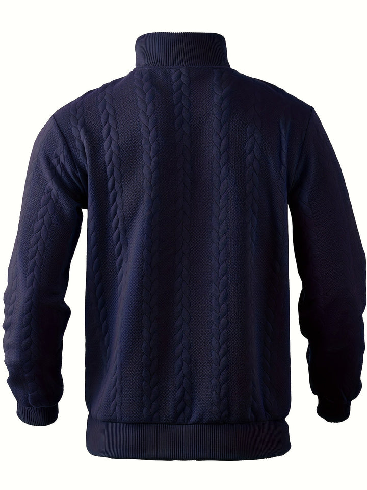 Eiran – Vintage men's sweater with zippered waistband