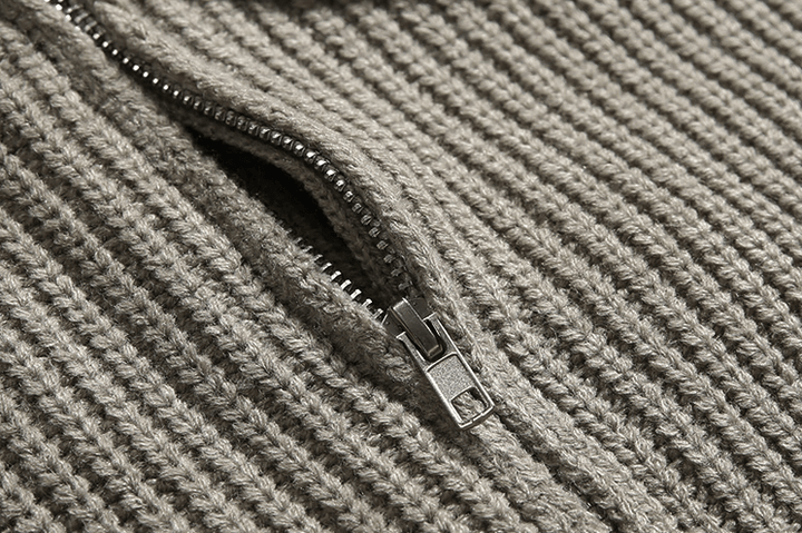 Fransico | Knitted jumper with half-zip collar™