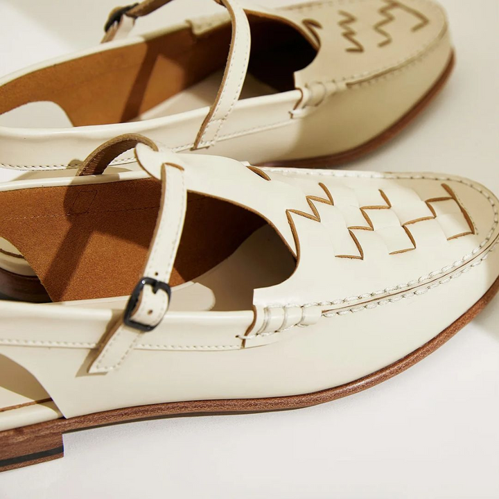 Florencia Woven Slingback Loafers