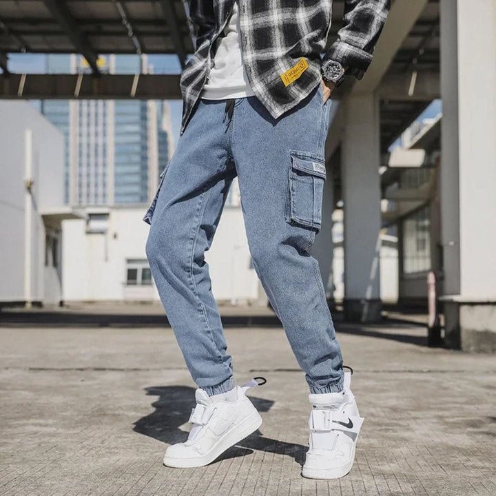 Utility Denim Joggers