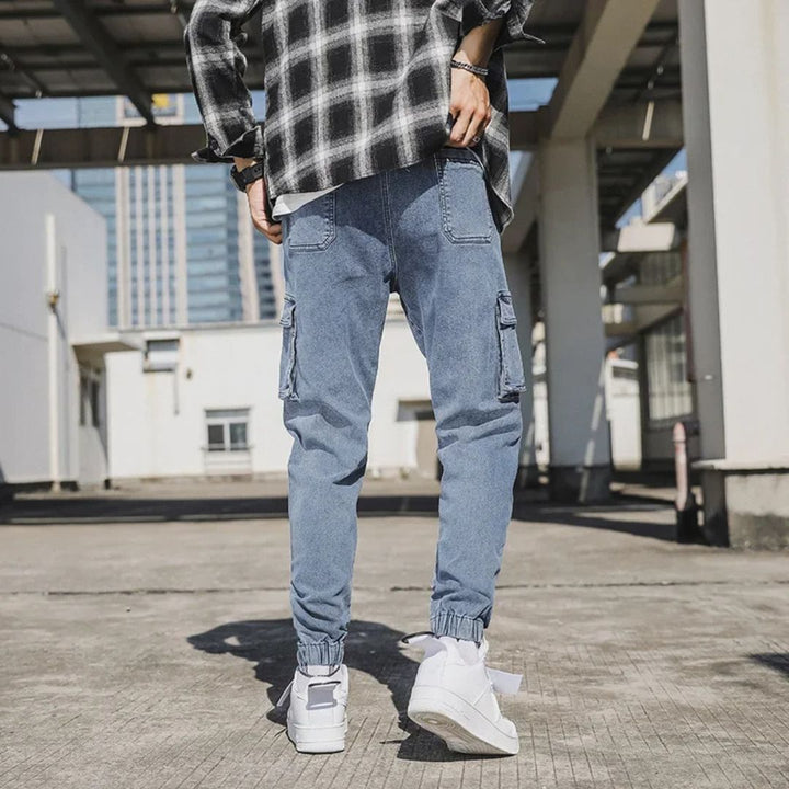 Utility Denim Joggers