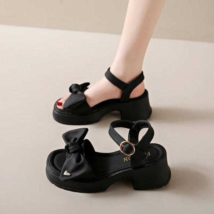 Ruby Bow Sandals