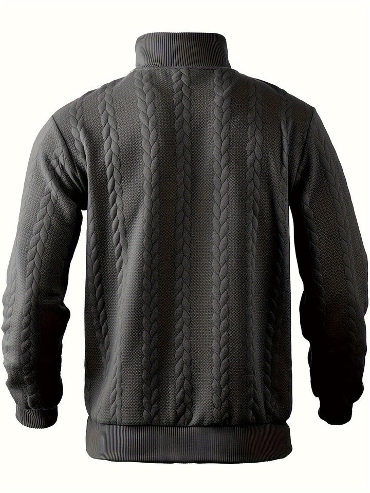 Eiran – Vintage men's sweater with zippered waistband