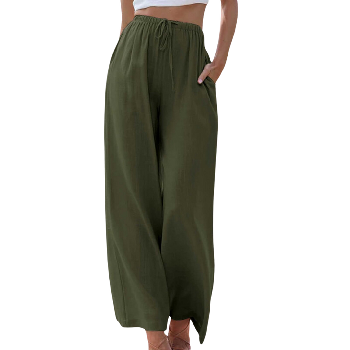 Adeline - Elegant trousers in cotton and linen