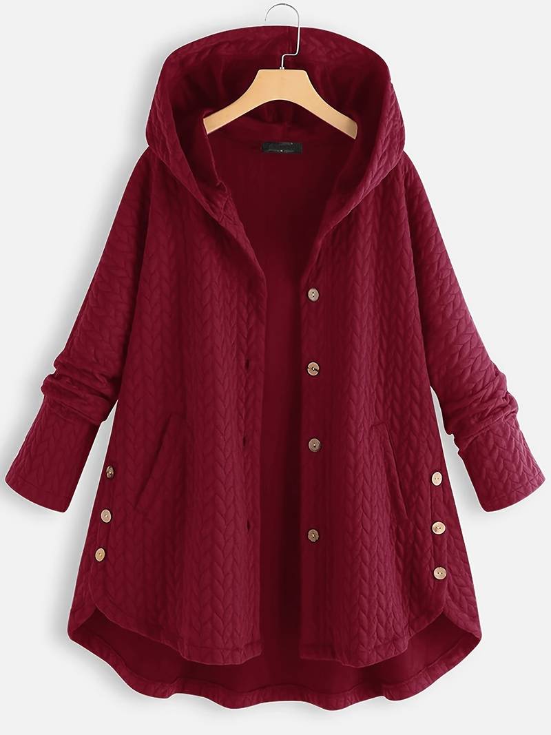 Sophia | Elegant Quilted Hooded Coat for Women