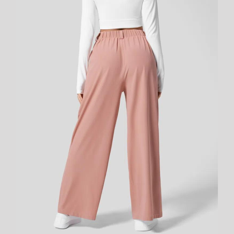 Lumin Flex™ | High-Waisted Waffle Trousers