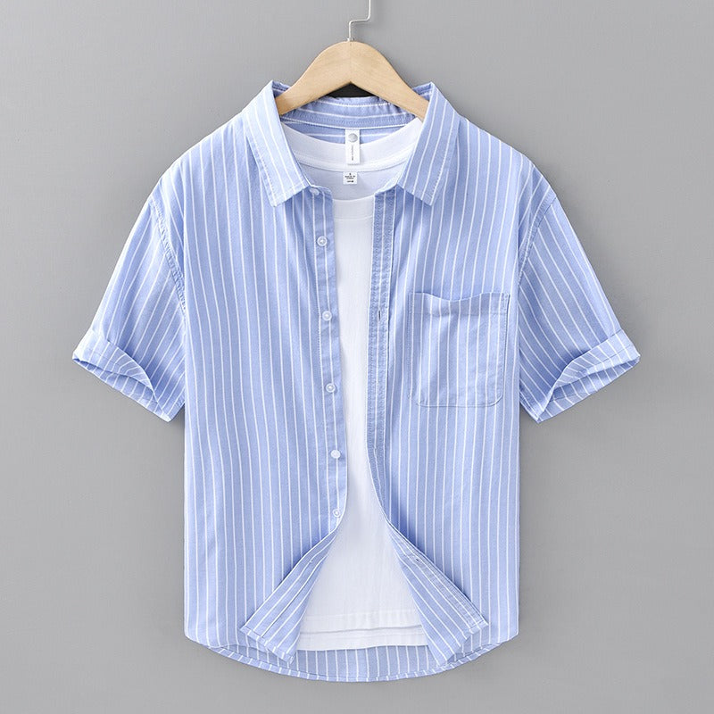 Serino Linen Striped Shirt