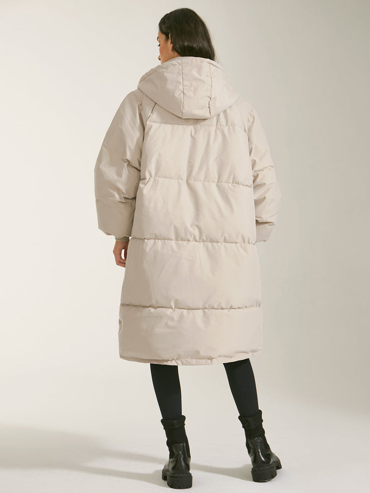 Monteclo - Piper Long Hooded Puffer Parka Coat