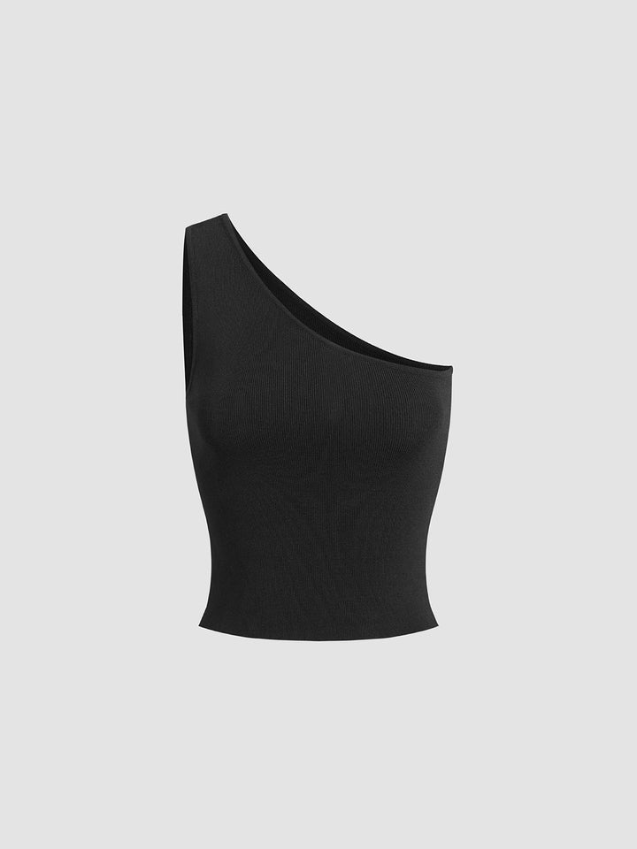 Monteclo - Lorelai Solid One Shoulder Top