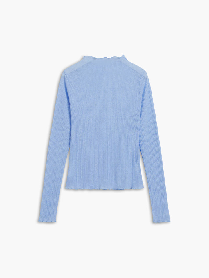 Monteclo - Aubree See Through Mesh Textured Shirt