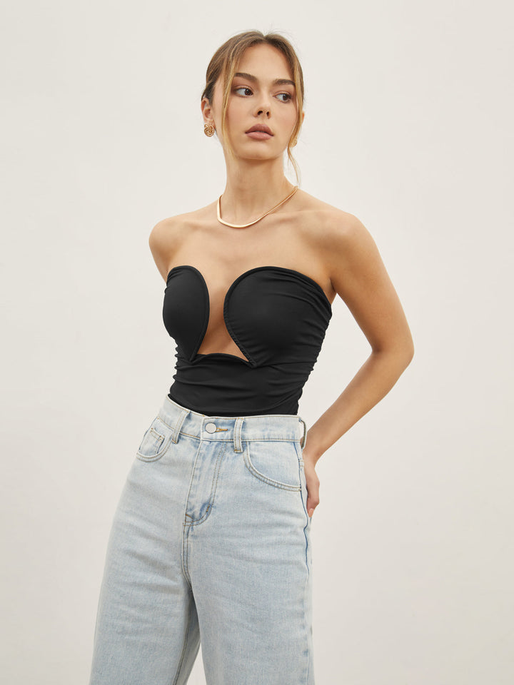 Monteclo - Aliyah Strapless Wire Bustier Corset Top