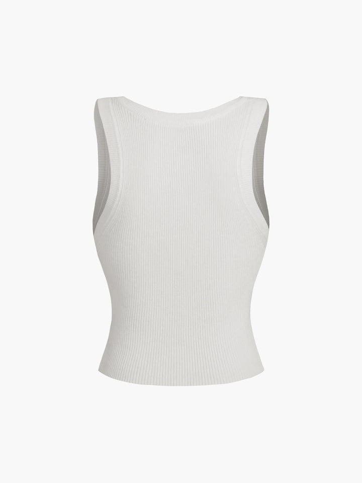 Monteclo - Maddison Solid Ribbed Sweater Vest