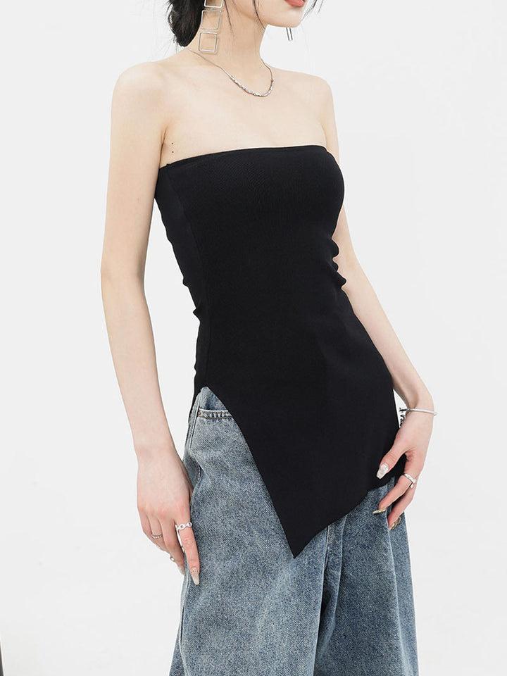 Monteclo - Thais Slit Strapless Top