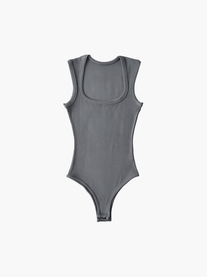 Monteclo - Jennifer Solid Square Neck Bodysuits