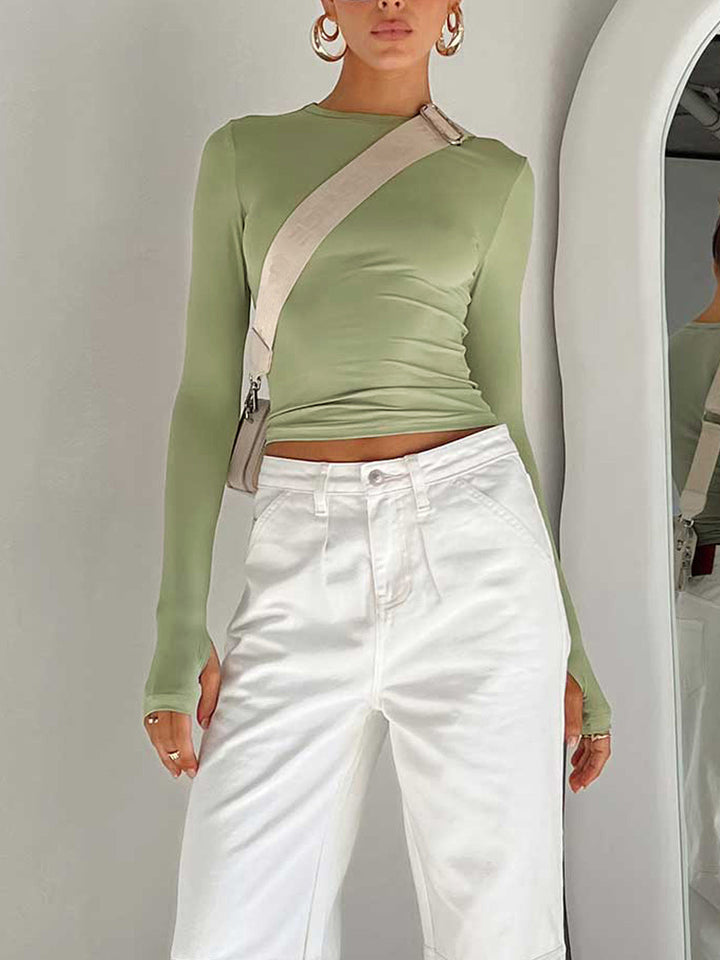 Monteclo - Amora Utility Long Sleeve Crop Top