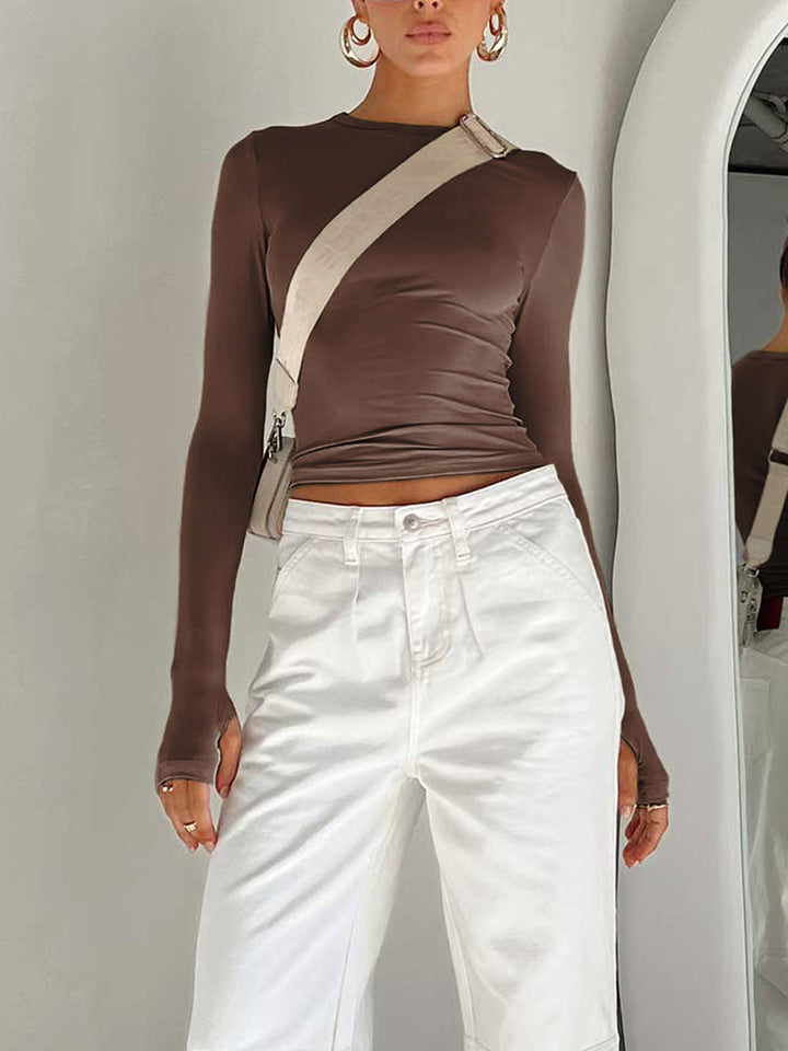 Monteclo - Amora Utility Long Sleeve Crop Top