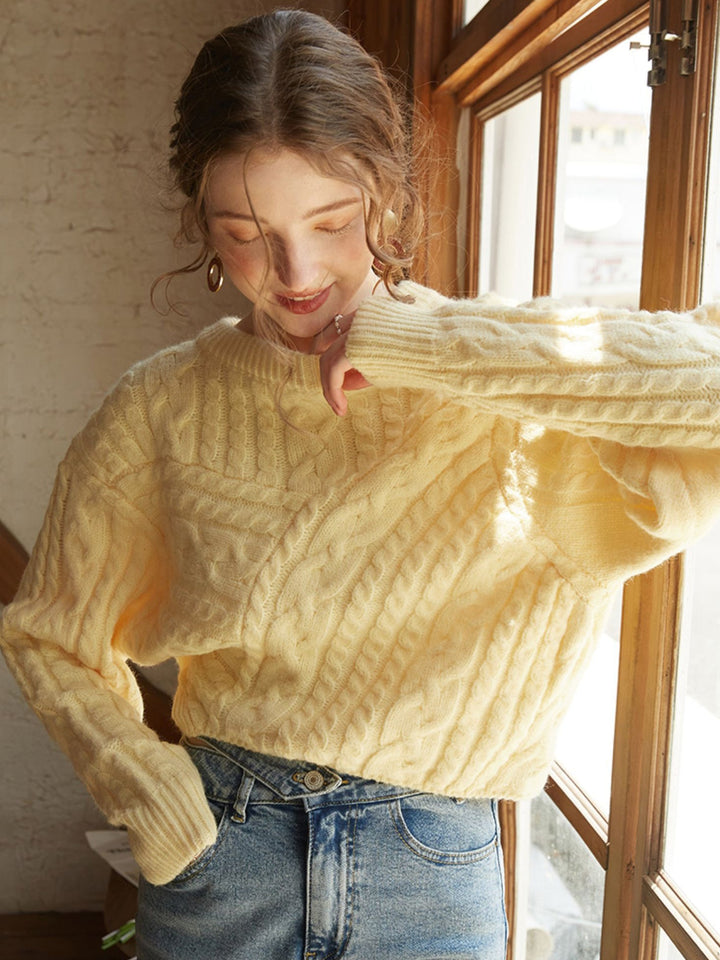 Monteclo - Rylee Limoncello Oversized Sweater