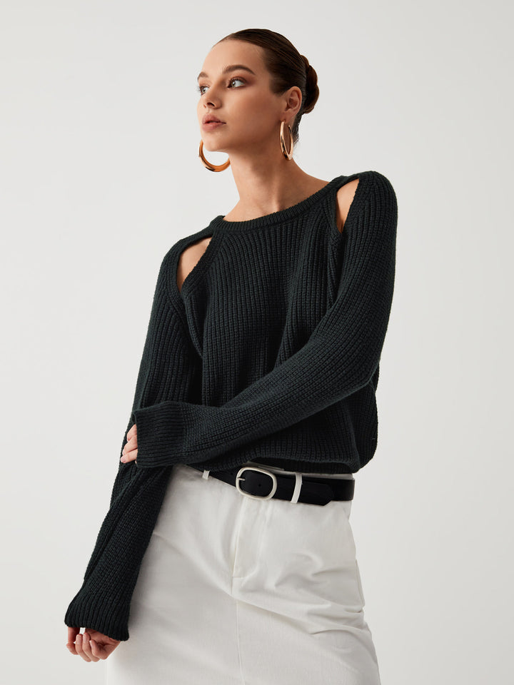 Monteclo - Addison Keep Me Close Cutout Sweater