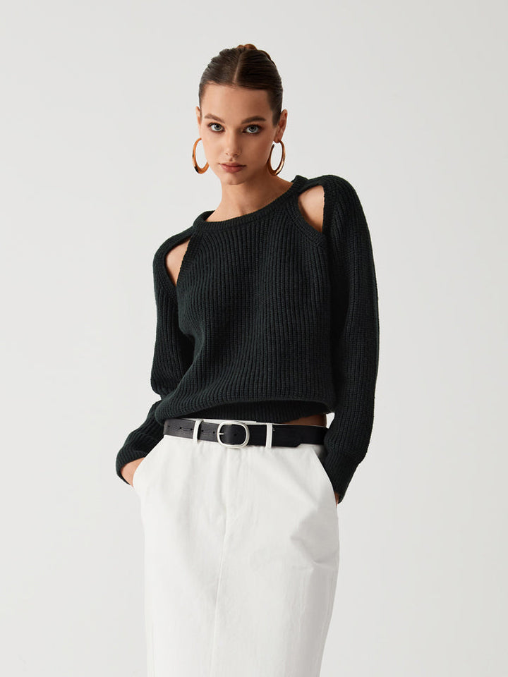 Monteclo - Addison Keep Me Close Cutout Sweater