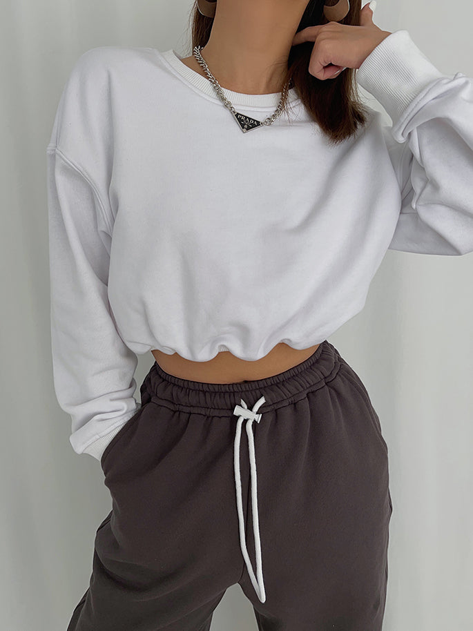 Monteclo - Malia Shine On Crop Sweatshirt