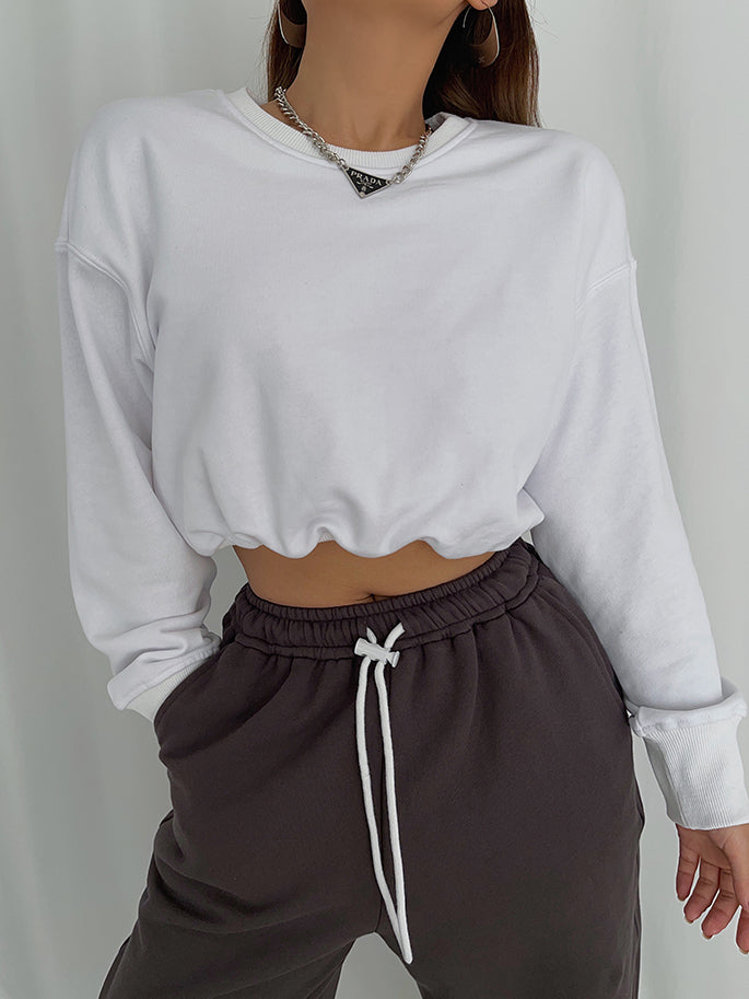 Monteclo - Malia Shine On Crop Sweatshirt