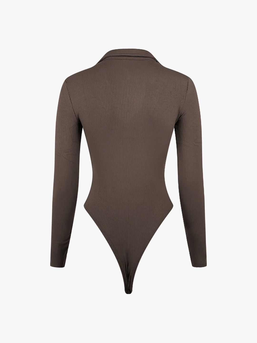 Monteclo - Andrea Open Collar Long Sleeve Bodysuit