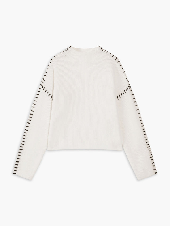 Monteclo - Harlow Shift The Focus Oversized Mock Neck Sweater