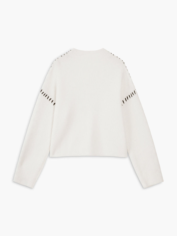 Monteclo - Harlow Shift The Focus Oversized Mock Neck Sweater