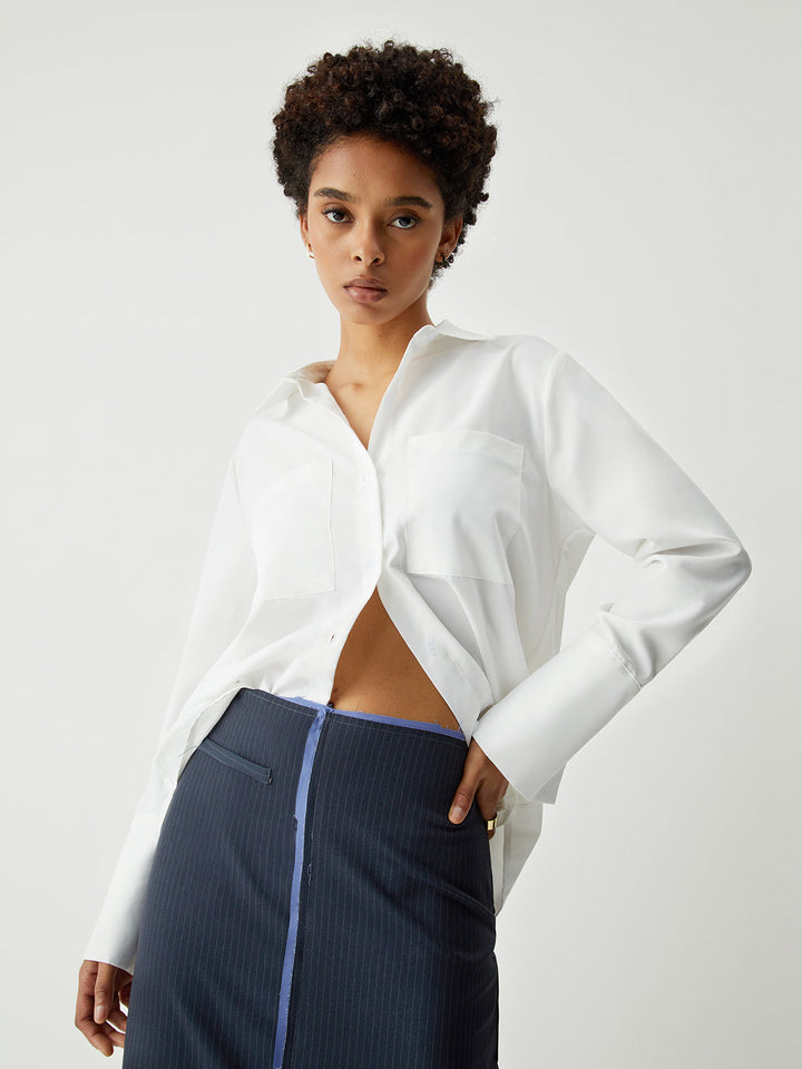 Monteclo - Makayla Vintage Button Cuff Detail Shirt