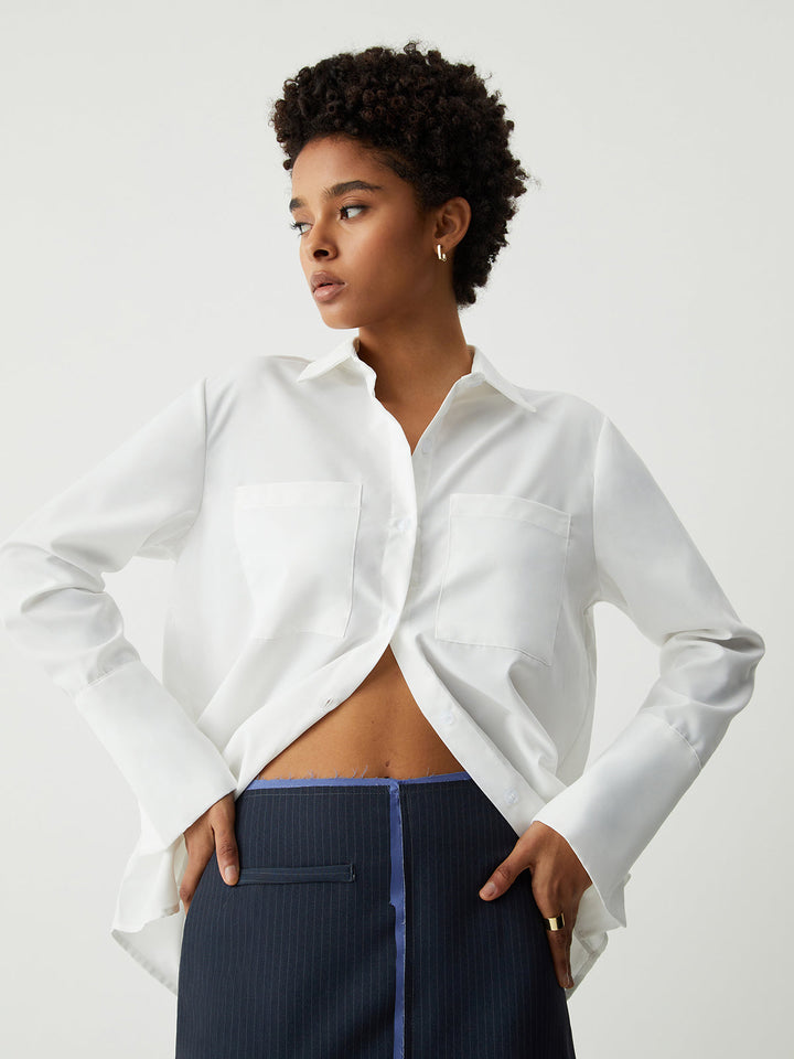 Monteclo - Makayla Vintage Button Cuff Detail Shirt