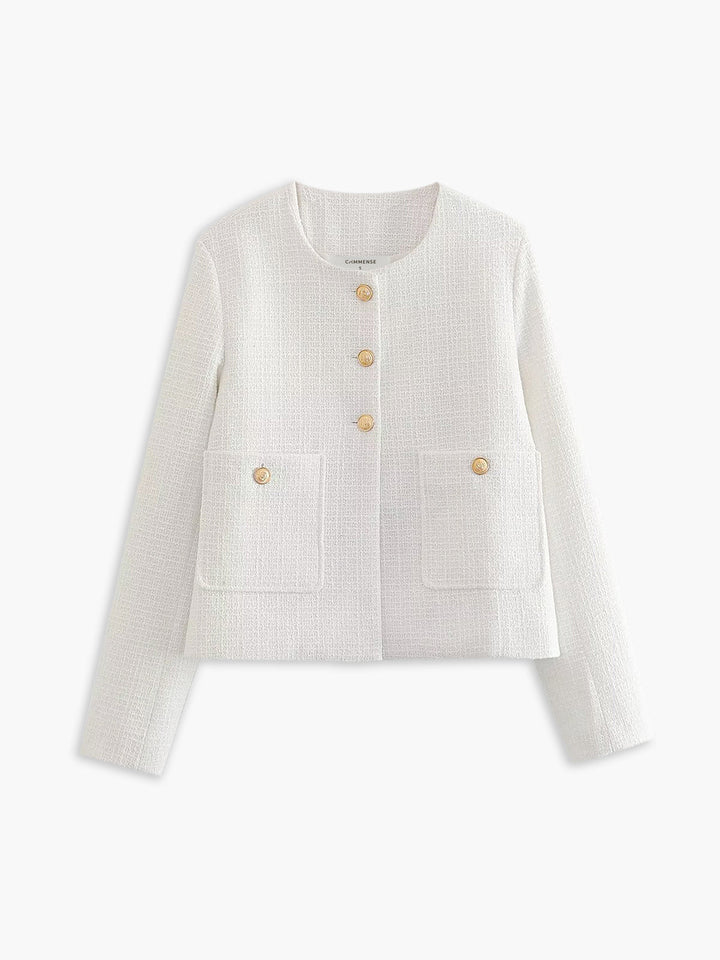 Monteclo - Adalynn Old Money Aesthetics Tweed Blazer