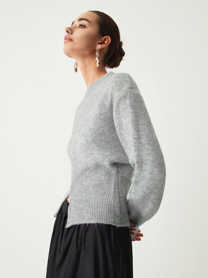 Monteclo - Emilia Half Zip Fuzzy Sweater