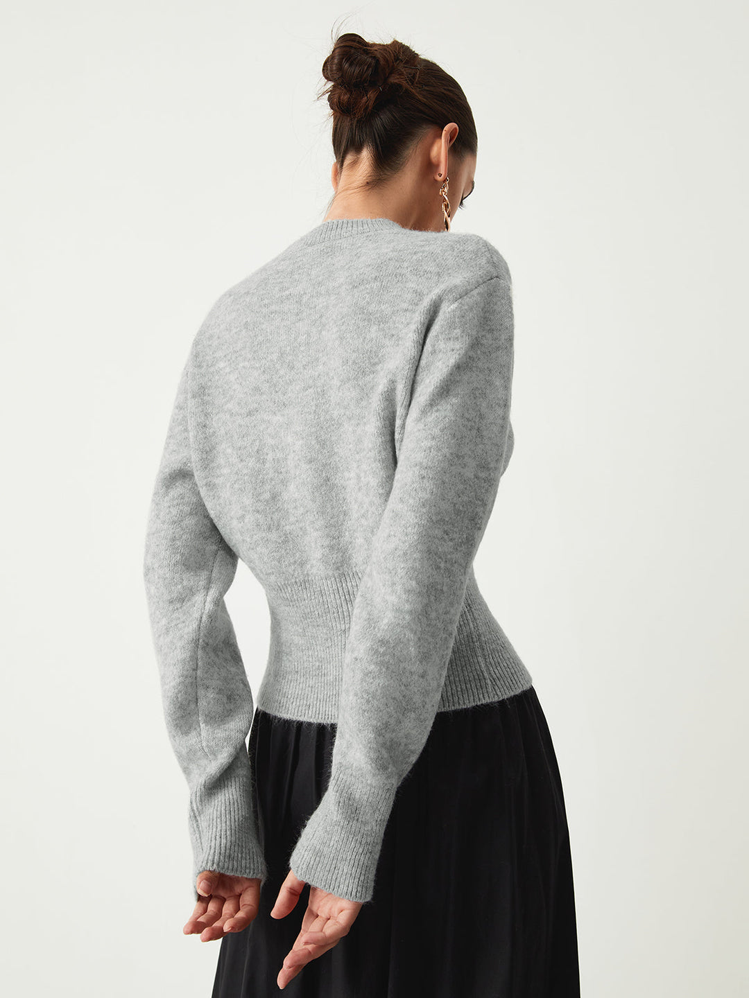 Monteclo - Emilia Half Zip Fuzzy Sweater