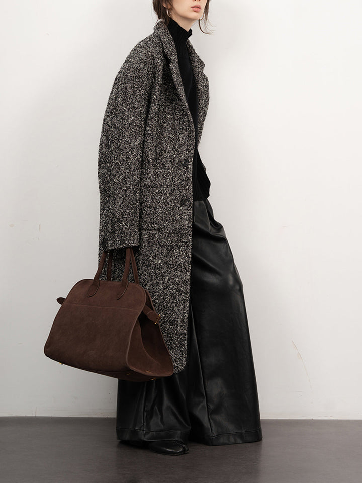 Monteclo - Brooklynn Tweed Boucle Wool Coat