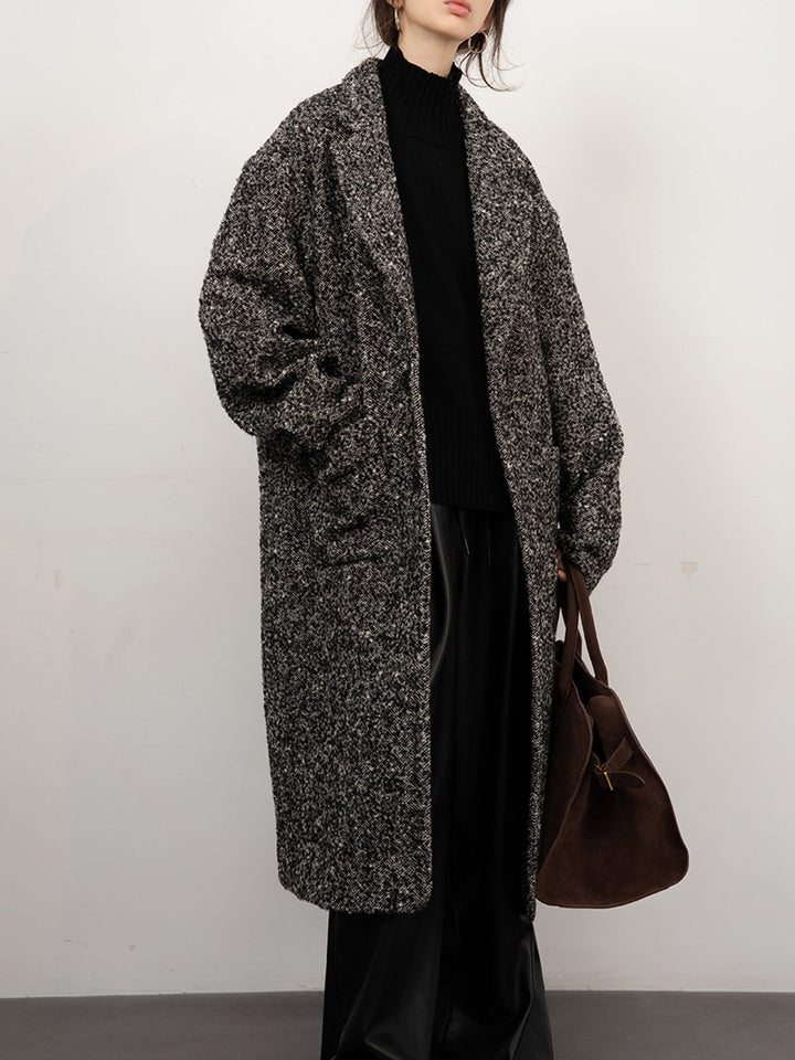 Monteclo - Brooklynn Tweed Boucle Wool Coat