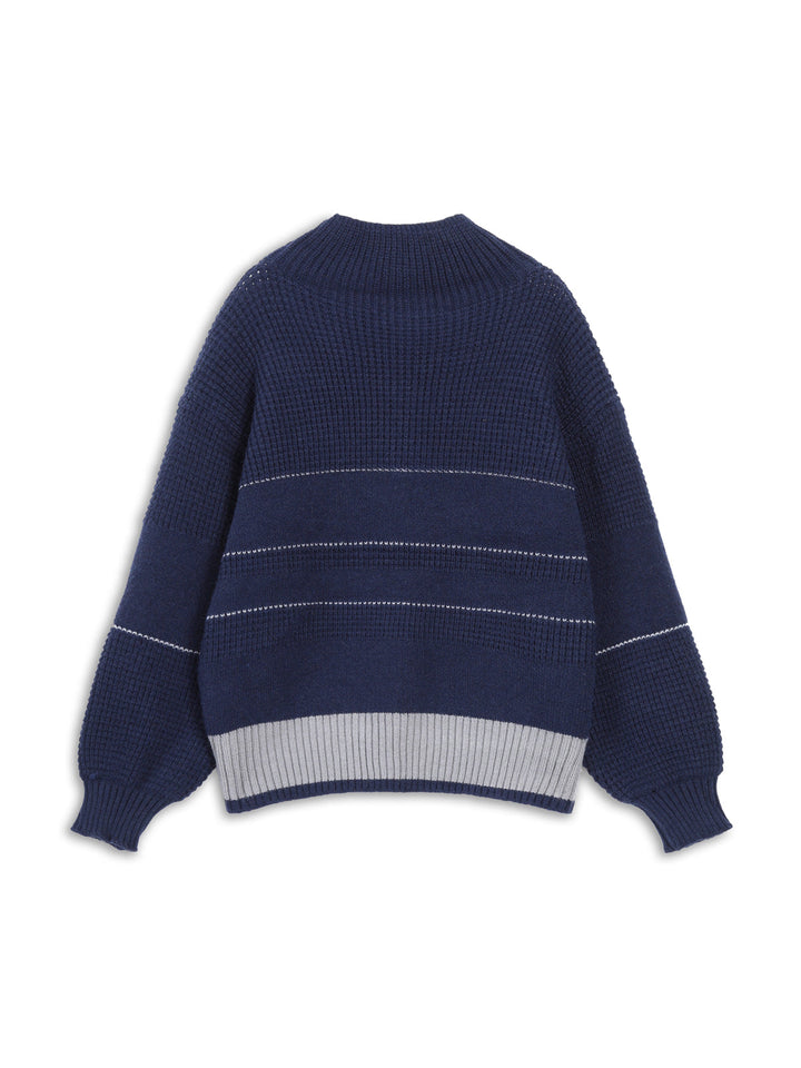 Monteclo - Ashley Open Collar Button Up Sweater