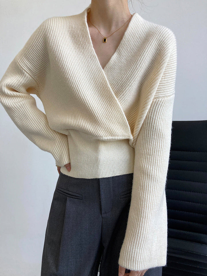 Monteclo - Adaline She's Effortless Wrap Sweater