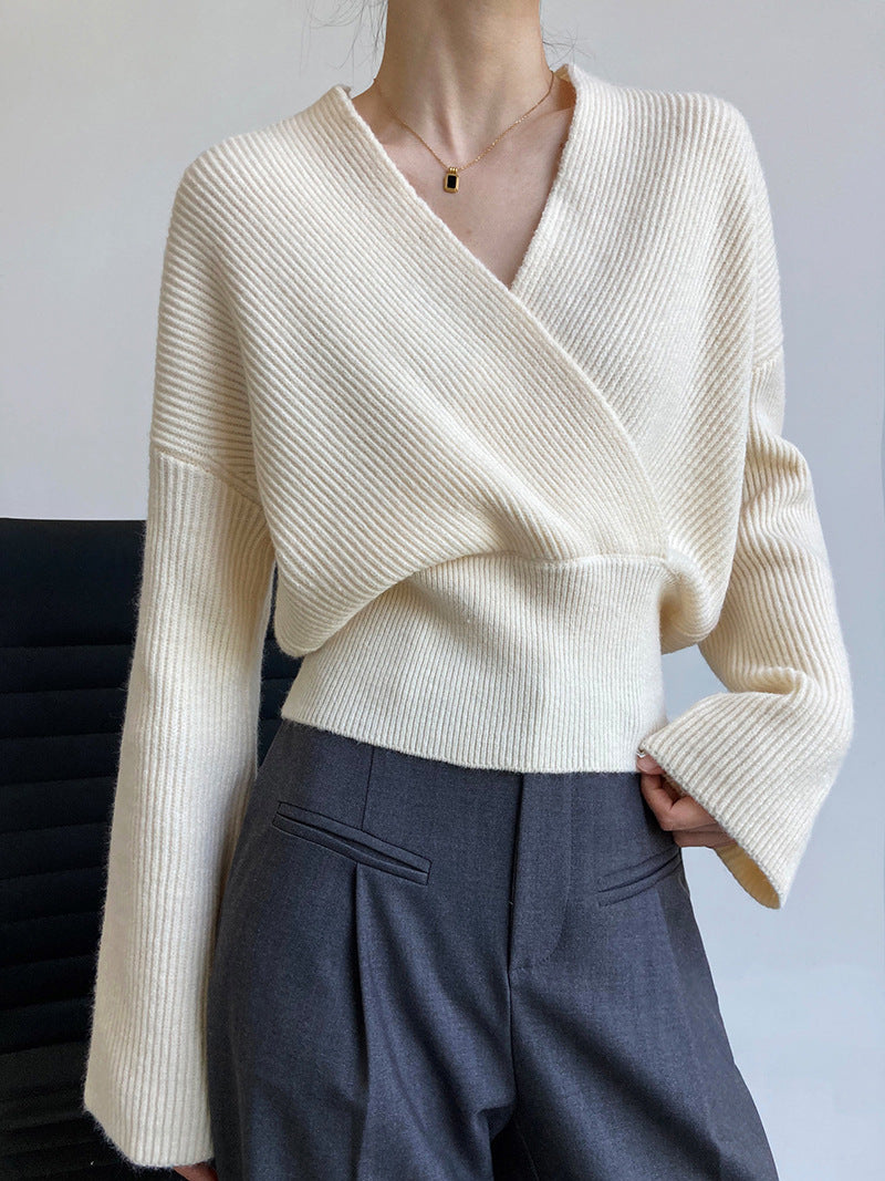 Monteclo - Adaline She's Effortless Wrap Sweater