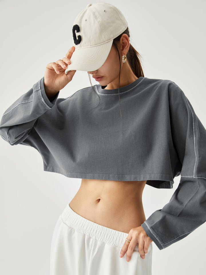 Monteclo - Julia Living Easy Crop Sweatshirt