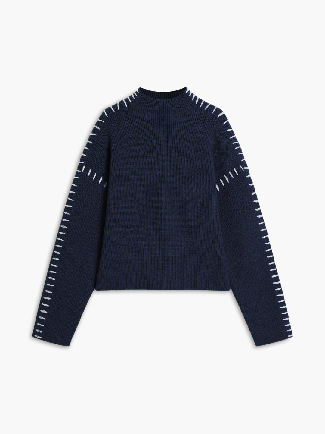 Monteclo - Harlow Shift The Focus Oversized Mock Neck Sweater