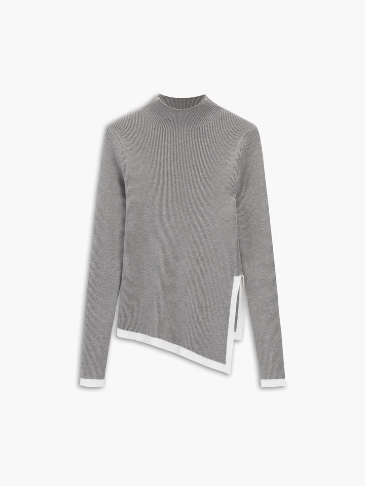 Monteclo - Maryam Trim Mock Neck Sweater